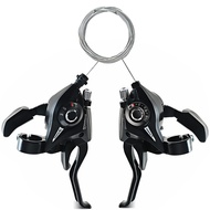 Bicycle Brake Levers Shifter, 3x8 24 Speed Mountain Bike shifters Set with Gear Indicator,Cable Thum