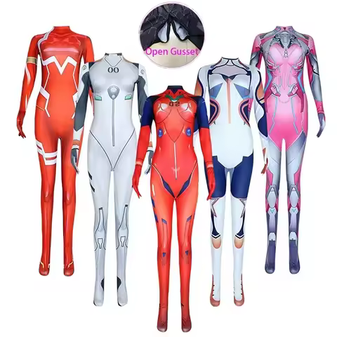 Combinaisons Zentai Ayanami Rei, Costume de Cosplay unisexe, Catsuit Zentai pour filles, body d'hall