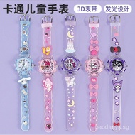 New Product3D 3D Cartoon Watch Sanrio Colorful Luminous Children's Quartz Watch My Melody KT Cat Stu