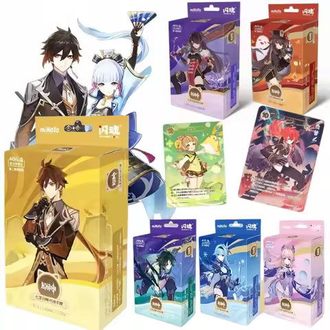 Official Genshin Impact Genius Invokation TCG Sealed Booster Box Nahida Raiden Zhongli SSR Holo SR C