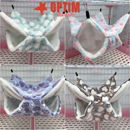 OPTIM Pet Hammock Ferret Rat Hanging Plush Squirrel Beds