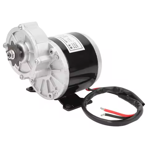 MY1016Z 12V 350W DC 9T Gear Reduction Electric Motor for Electric Scooter Bicycle Kit