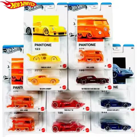 2026 New Hot Wheels 1:64 Silver Series Pantone Artsy Sets Porsche Camaro Kombi Mustang Nissan Alloy 