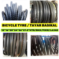 CANDY BICYCLE TYRE TIRE TAYAR BASIKAL 12"16"20"24"26"27.5" BMX MTB LAJAK FIXIE CITY LADY FOLDING BIKE