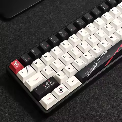 Cherry Personalized Japanese Engraved Keychain PBT 83/126 Key for MX Switch Wooting60 Mechanical Key