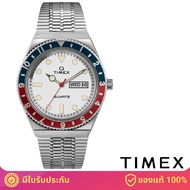 Timex TW2U61200 Q Timex Reissue นาฬิกาข้อมือผู้ชาย สีเงิน (SP)