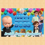 BOSS BABY BOSS banner, BOSS BABY BOSS banner, children's birthday banner, BOSS BABY BOSS background,