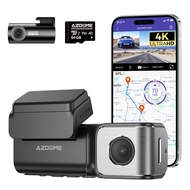 Dashcam M360 rakaman dua hala depan dan belakang, amaran ADAS, pengesanan BSD, definisi tinggi 4K, k