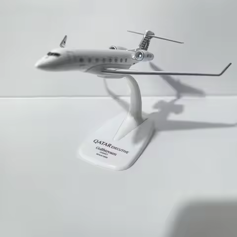 JASON TUTU Qatar Airways Gulfstream G650 Aircraft Diecast 1/200 Scale Planes Airplane Model Plane Mo