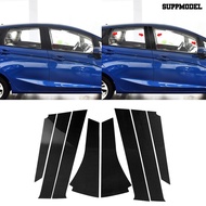 [SM]8Pcs B-Pillar Decorative Stickers Fit for Honda FIT JAZZ GK5 3rd GEN 2014-2018