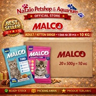 Malco Kitten Adult/ 500GR x 20pcs (1 Box / Box) Wholesale - Kitten Adult Cat Food - Dry Kitten Food 