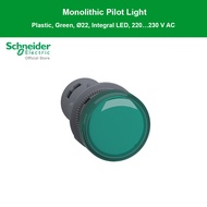 Schneider XA2EVM3LC Pilot Lamp ไพลอตแลมป์ LED  ขนาด 22 mm สีเขียว แรงดันไฟเลี้ยง 220/230 VAC - ชไนเด