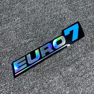 EURO 7 Logo Emblem Acrylic and Sticker Material