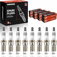 A-Premium Iridium Platinum Spark Plugs Compatible with Cadillac CTS Escalade, Chevrolet Silverado Ta