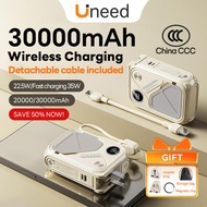 [CCC Certified]Uneed Powerbank 3C 20000mAh 30000mAh Original | Wireless Magnetic Fast Charging  PD 3