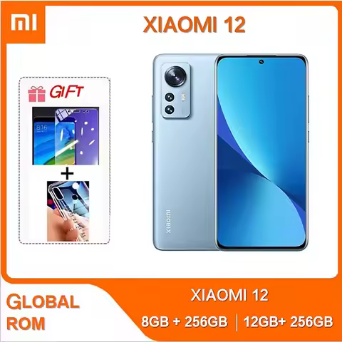 Original Xiaomi 12 5G Smartphone 6.28inch 8GB RAM 12GB/256GB ROM 419ppi 1100nits 4500mAh charging 67