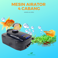 Pompa Udara Aquarium 4 Cabang - Mesin Aerator Airator Amara 4 Lubang AA 9904