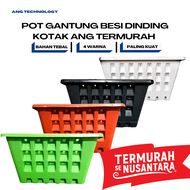 Pot GANTUNG DINDING TEMPEL K 20 CM 21 CM ANG Pot Bunga Tanaman Putih Hitam Merah Bata Hijau termurah mirip arg