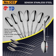 12PCS STAINLESS STEEL TABLESPOONS SUPER TABLESPOONS/