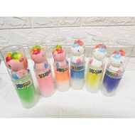 Unicorn squishy rainbow tube slime