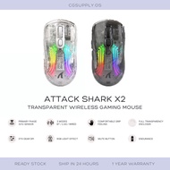 Attack Shark X2 / X2 Pro Transparent Wireless Gaming Mouse
