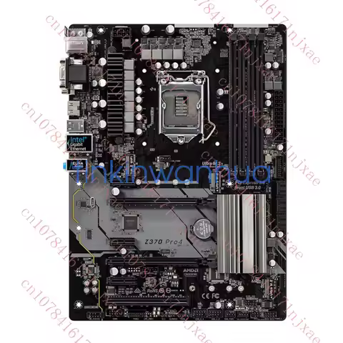 used For ASROCK Z370 Pro4 Motherboard LGA 1151 DDR4 VGA+DVI+HDMI ATX.