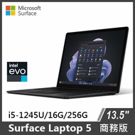 Surface Laptop 5 13.5 i5/16G/256G/W11P 商務版 黑色
