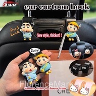 New 2pcs car seat hooks, door hooks, car storage hooks, cartoon pattern car interior modification su