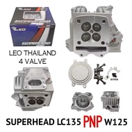 LEO 4V HEAD LC135 PNP WAVE125 RACING HEAD 4VALVE 19/22 20/23 22/25 24/27 25/28 4V HEAD LEO LC（ NEW V
