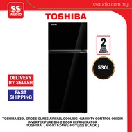 【 SEDA 4.0 VOUCHER 】Toshiba 530L 2 Door Refrigerator/ Peti Sejuk/ 冰箱 GR-RT624WE-PGY(22) BLACK