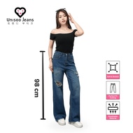 UNISOO JEANS - CK8002 Highwaist Baggy Ripped Jeans | Women's Ripped Jeans | Highwaist Jeans | Culott