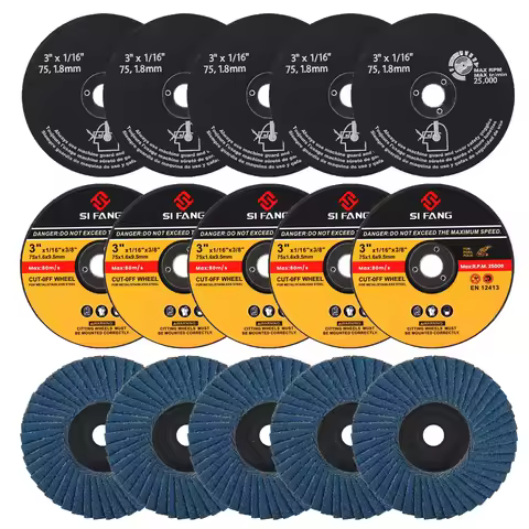76mm Circular Resin Saw Blade Grinding Wheel 3‘’ Metal Cutting Disc Angle Grinder Accessories for Wo
