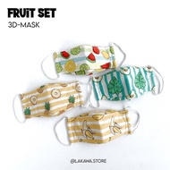 Masker kain 3D Premium Fruit 4pcs