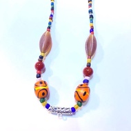 Krabi Elephant Necklace Line 86 Antique Beaded Stone Show The Whole Beads Length 24 Inches