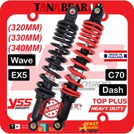 YSS Wave / Dash / EX5 / RXZ (320MM/ 330MM/ 340MM) HEAVY DUTY TOP PLUS twinshock absorber Original YS