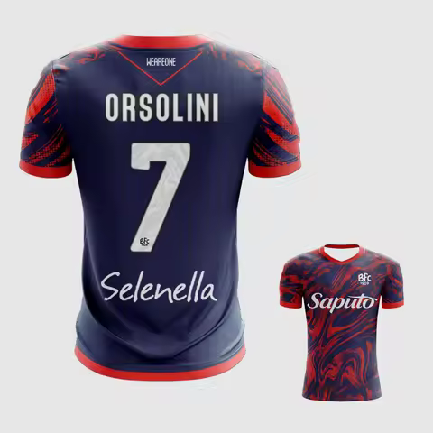 2025 Arrive Style Bologna Fc 1909 Replica Football Jersey T-Shirt Casual Sport Kit Fashion And Popul