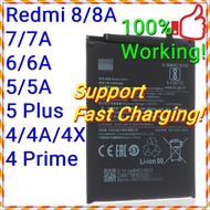 (Support Fast Charging) NEW ORI Stable Battery for XIAOMI Redmi 8 8A 7 7A 6 6A 5 Plus 5A 4 Prime 4A 