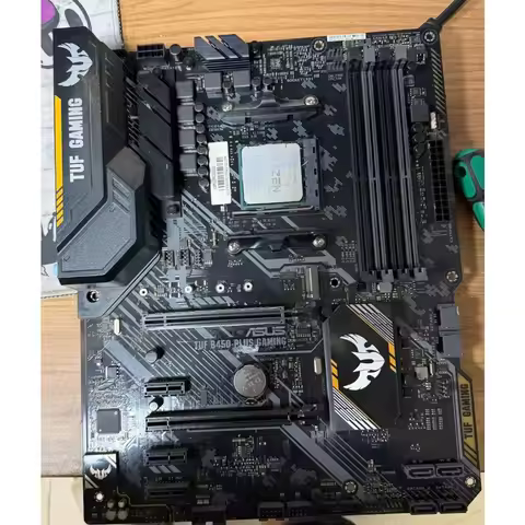 ASUS TUF B450-PLUS GAMING B450 Motherboard Socket AM4 DDR4 128GB support Ryzen 5 5600 5500 PRO 1200 