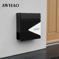 [AWHAO] Letter Box Long-Lasting Post Box Outdoor Mailbox Rust-Resistant Household