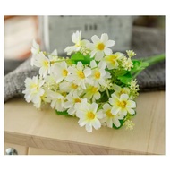 Daisy Flowers Artificial From Raw Silk Beautiful Virtual