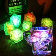 LED Ice Cubes Colorful Glowing Ball Flash Light Battery Powered Led Drink Cup Sensor Glow Light Bar Wine Glass Ice Cubes Decoration Supplies