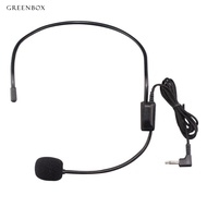 [GB]3.5mm Wired Headset Microphone Headworn Mic for Voice Amplifier Loudspeaker