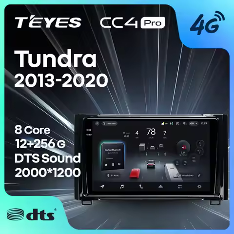 TEYES CC4 PRO for Toyota Tundra XK50 2013–2020, CarPlay Auto 2DIN Car Radio, Multimedia Stereo