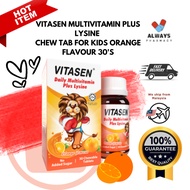 VITASEN MULTIVITAMIN PLUS LYSINE  CHEW TAB FOR KIDS ORANGE FLAVOUR 30'S
