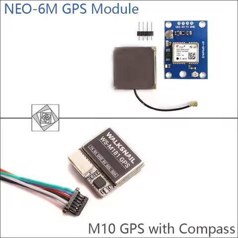 Ublox NEO-6M GPS Module, M10 GPS with Integrated Compass for Drone Flight Controller Positioning Nav