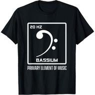 T-shirt bercorak Bascleef untuk pemain bass, pemain gitar, pemuzik, pemuzik rock.