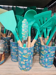 Pero Spatula Silicone Tahan Panas Set of 6 / Spatula Silikon Tahan Panas Set dengan Holder