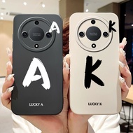 Honor X9b 5G ALI-NX1 Phone Cover Honor X9b 5G Case Simple Fashion Letters A-Z Pattern Design Silicon