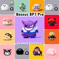 【imamura】For Baseus BP1 Pro Case Anime Cartoon Soft Silicone Earphone Case Casing Cover