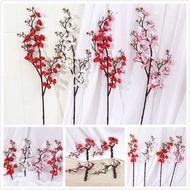 60cm Simulated Winter Jasmine Flowers, Chinese Red Plum Blossom, Dried Branches and Twigs for Arrang
